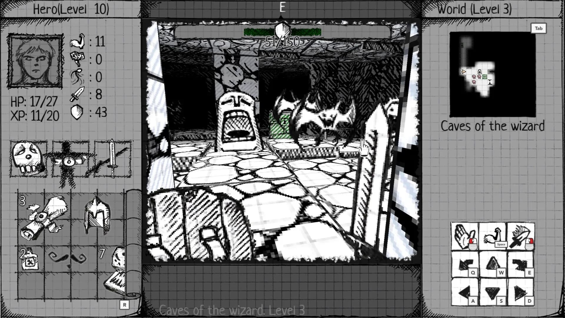 Drawngeon: Dungeons of Ink and Paper görsel 2