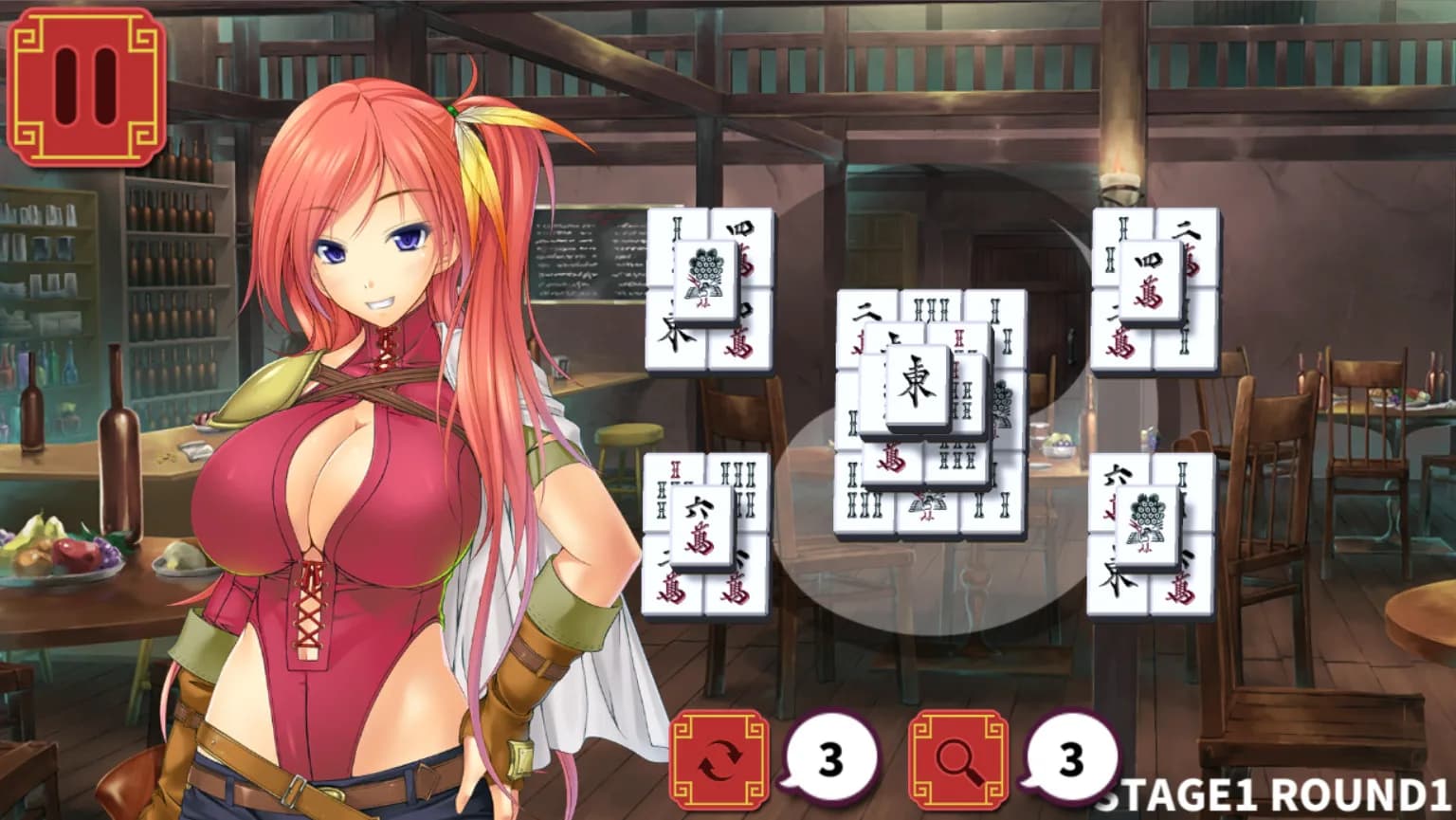 Mahjong Strip Solitaire: Harem Guild görsel 2
