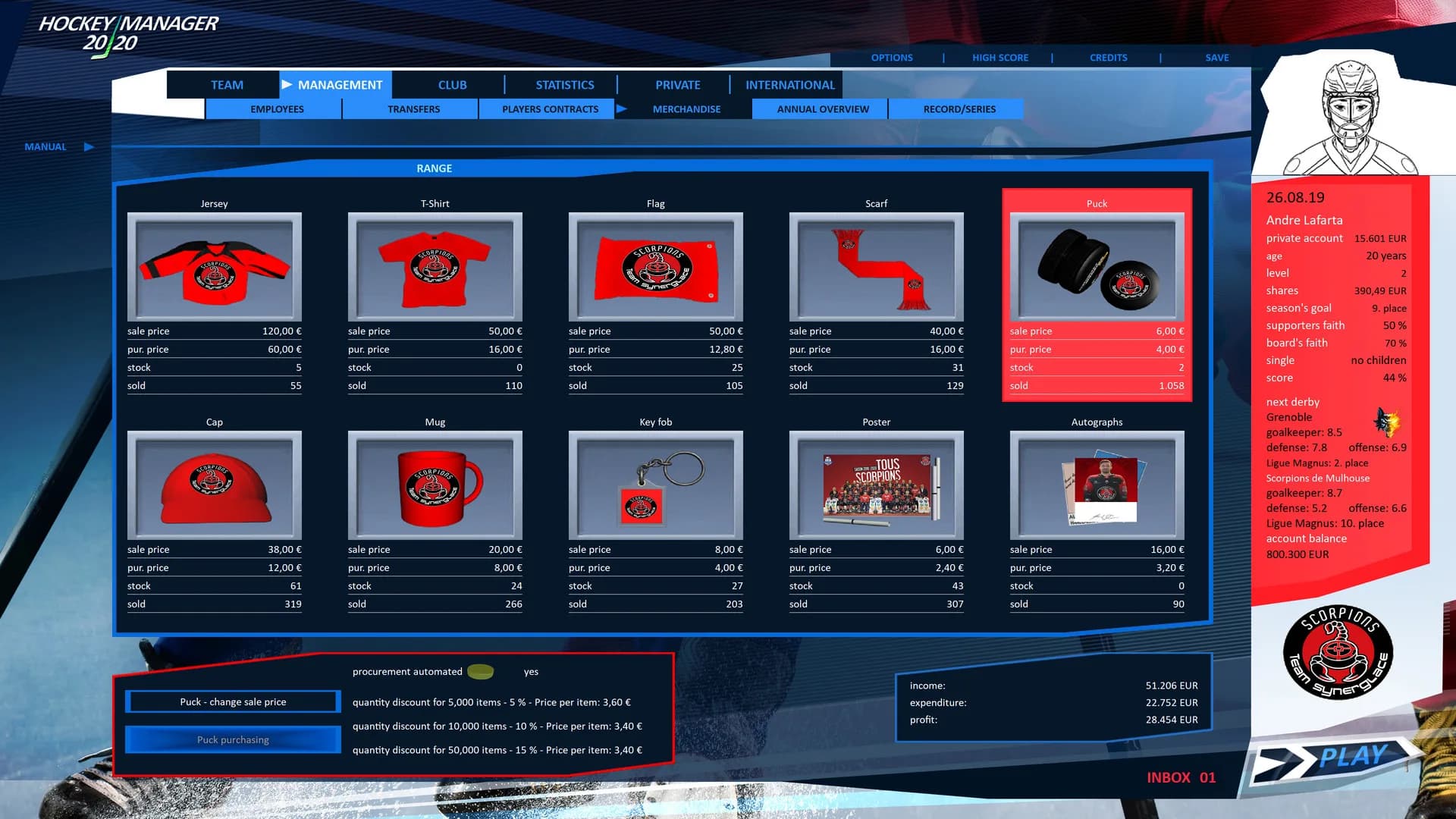 Hockey Manager 20|20 görsel 13