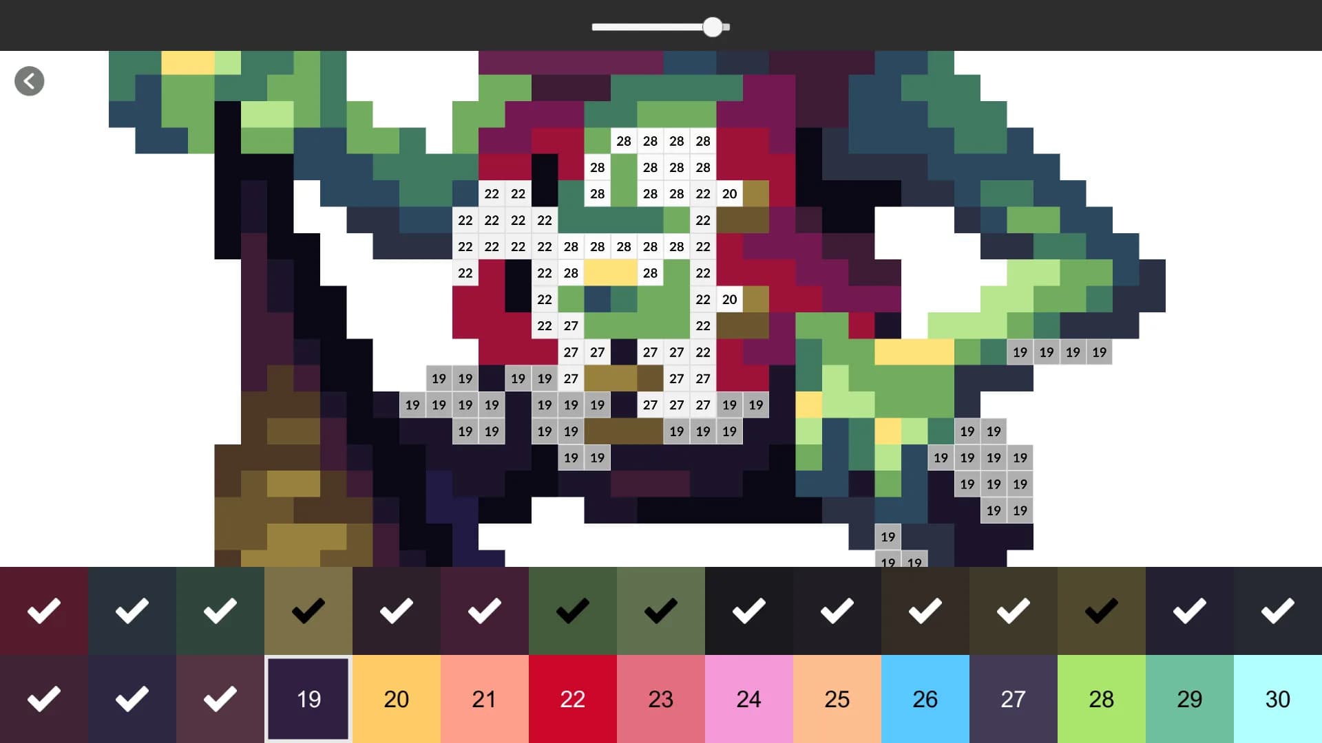 Pixel Art Monster - Color by Number görsel 3