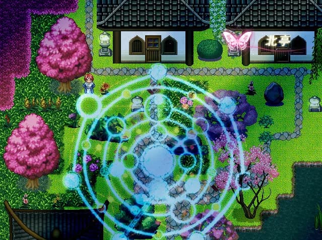 绽于枝垂樱下~Flowering Across the Hakugyokurou görsel 9