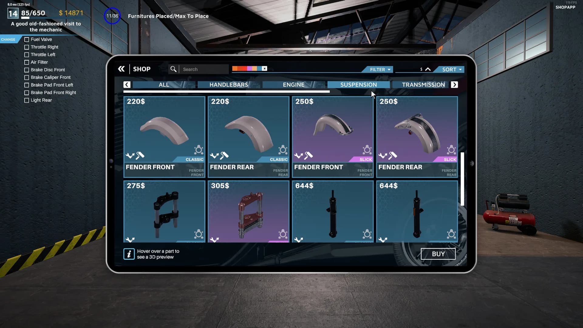 Motorcycle Mechanic Simulator 2021 görsel 27