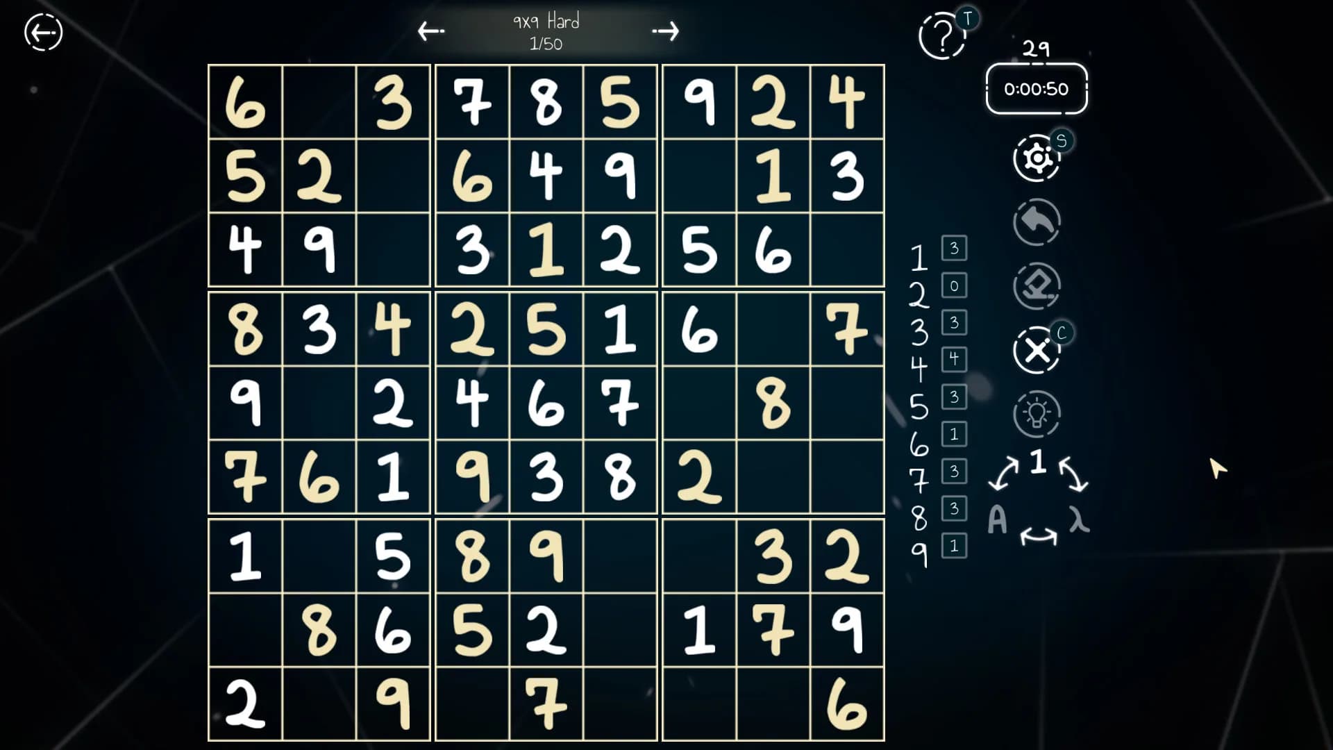 Sudoku 9x16x25 görsel 9