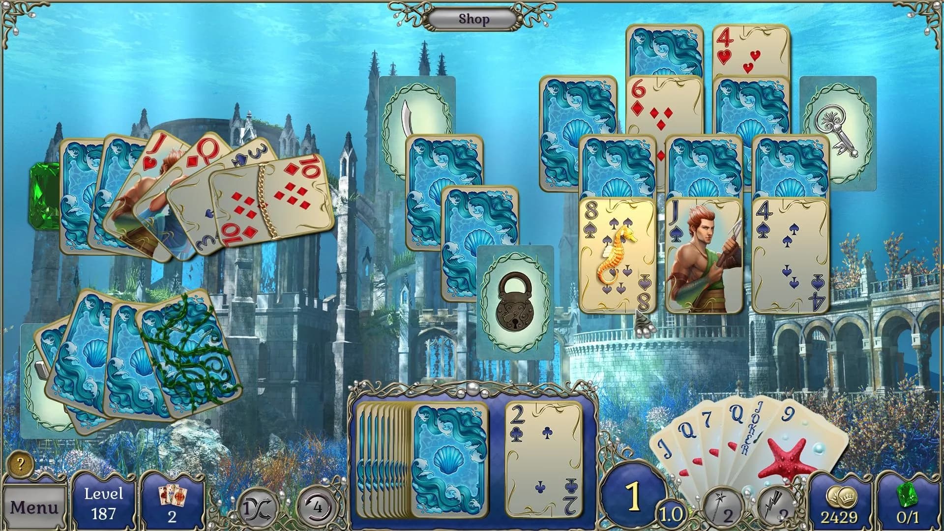 Jewel Match Atlantis Solitaire - Collector's Edition görsel 3