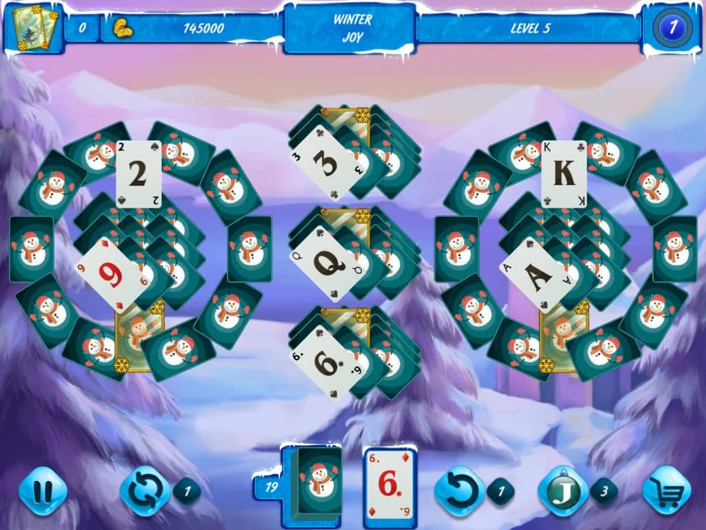 Solitaire Jack Frost Winter Adventures görsel 3