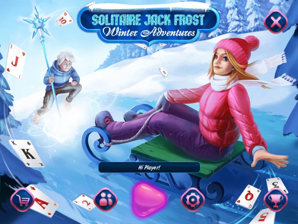 Solitaire Jack Frost Winter Adventures görsel 7
