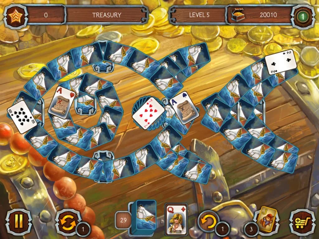 Solitaire Legend of the Pirates görsel 4