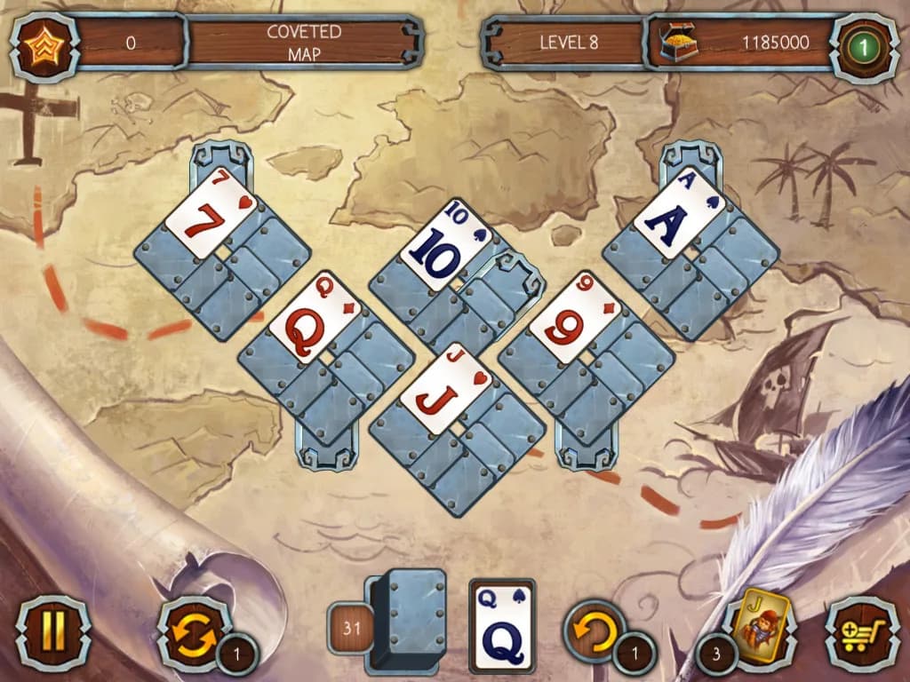 Solitaire Legend of the Pirates görsel 5