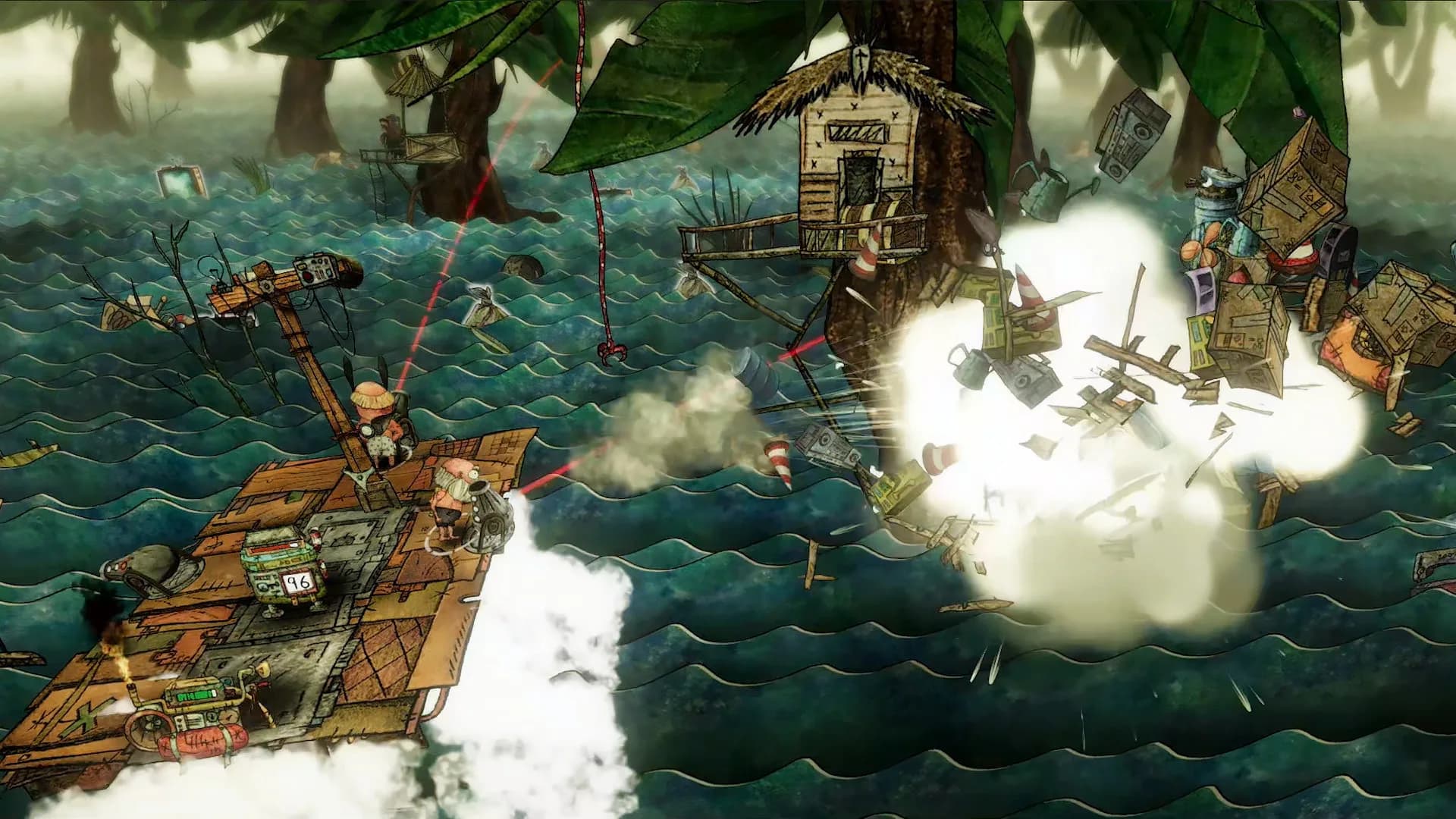 Trash Sailors: Co-Op Trash Raft Simulator görsel 3