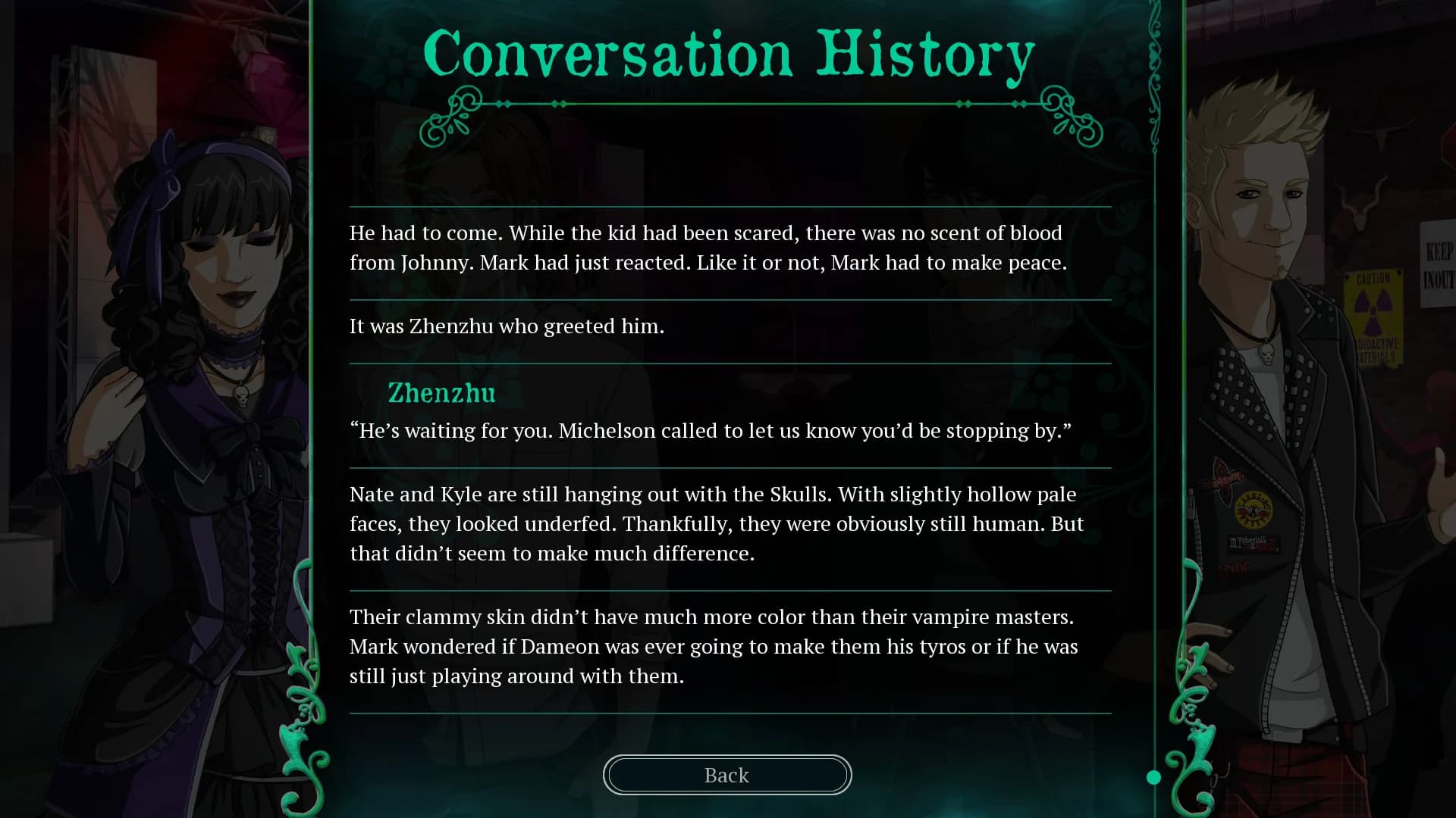 Twice Reborn: a vampire visual novel görsel 9