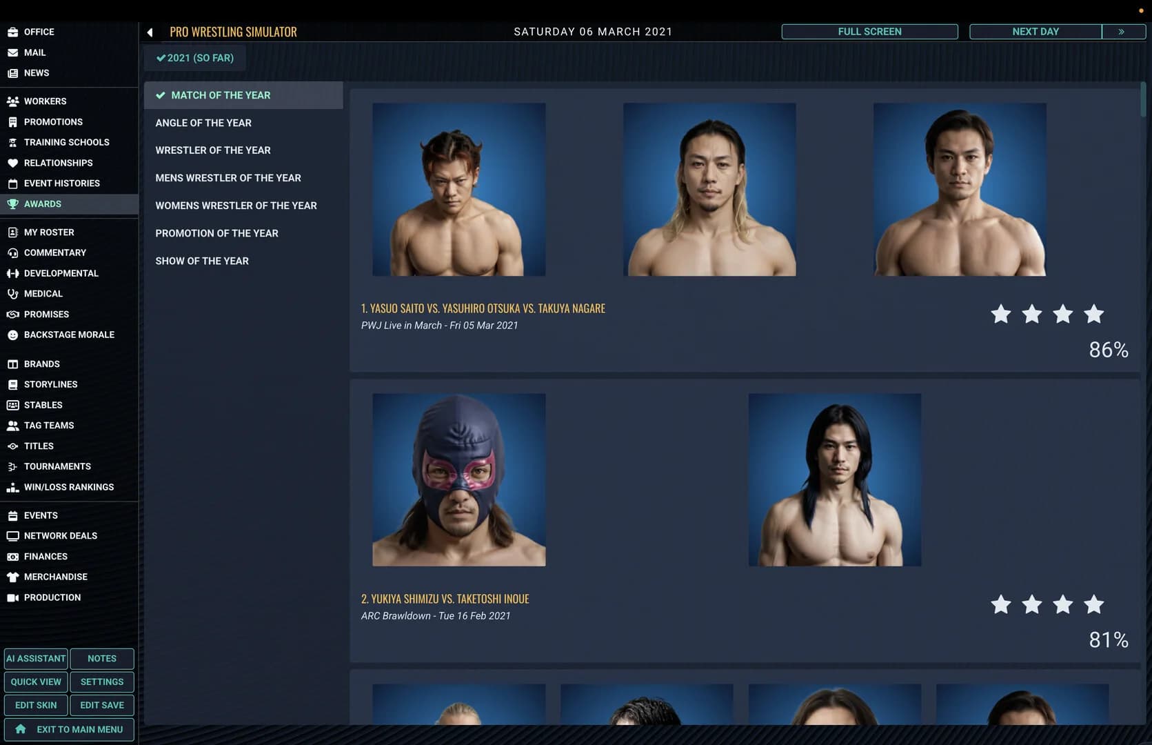 Pro Wrestling Sim görsel 4