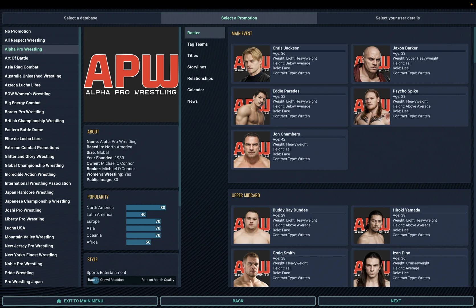 Pro Wrestling Sim görsel 8