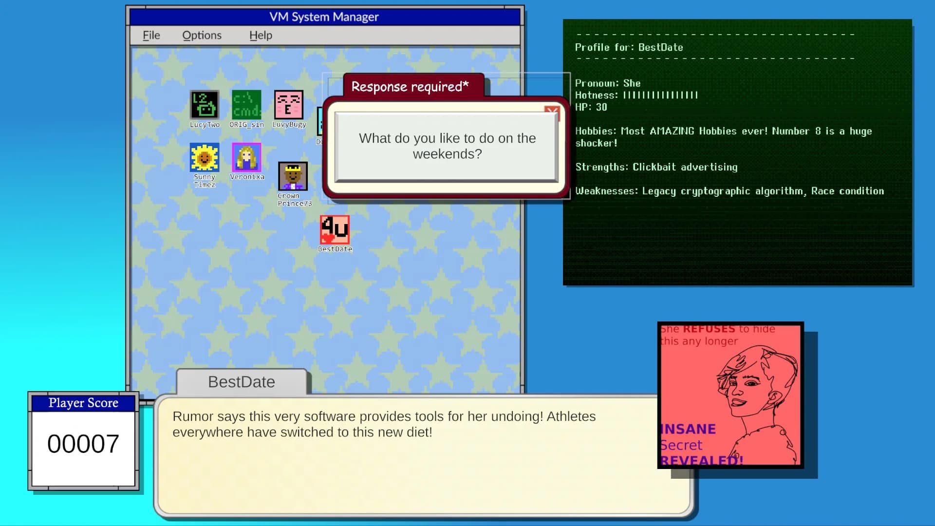 Ransomware Dating Sim görsel 4