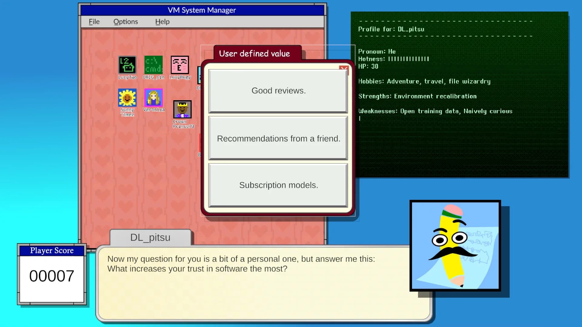Ransomware Dating Sim görsel 5
