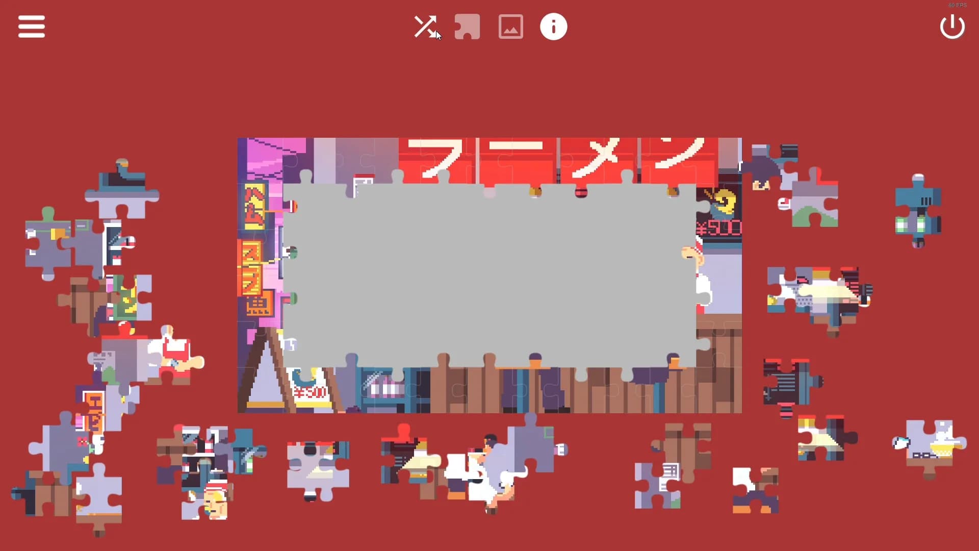 Daylife in Japan - Pixel Art Jigsaw Puzzle görsel 5