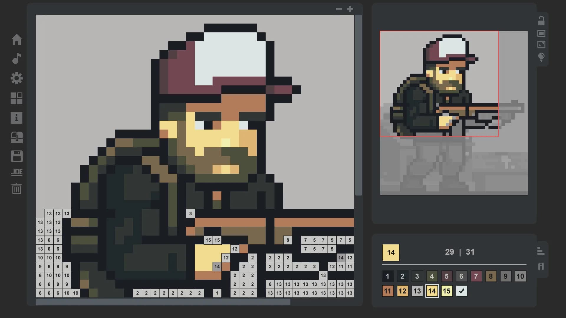 Coloring Game: Pixel görsel 3