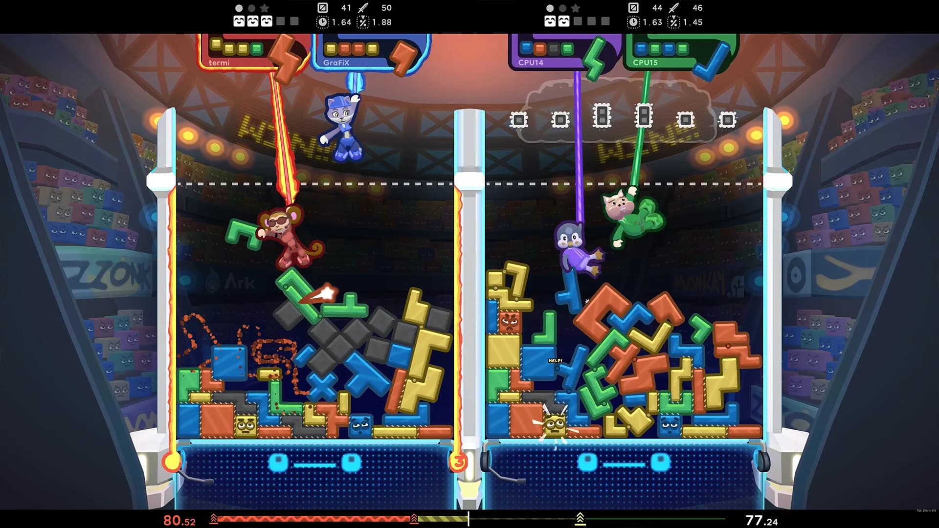 TopplePOP: Bungee Blockbusters görsel 2