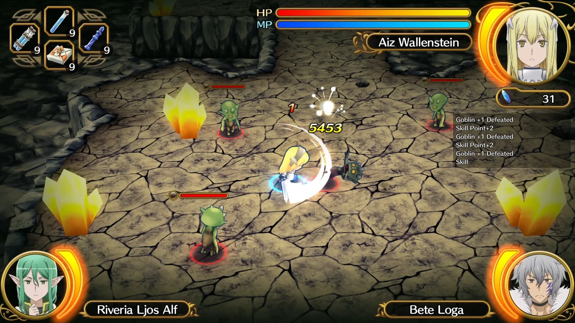 Is It Wrong to Try to Pick Up Girls in a Dungeon? Infinite Combate görsel 9