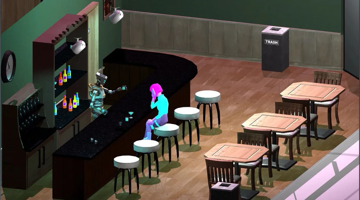 Cyberpunk Bar Sim görsel 3
