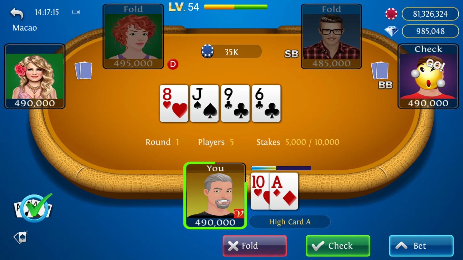 Solo King - Tek Oyun: Texas Hold'em Poker görsel 25