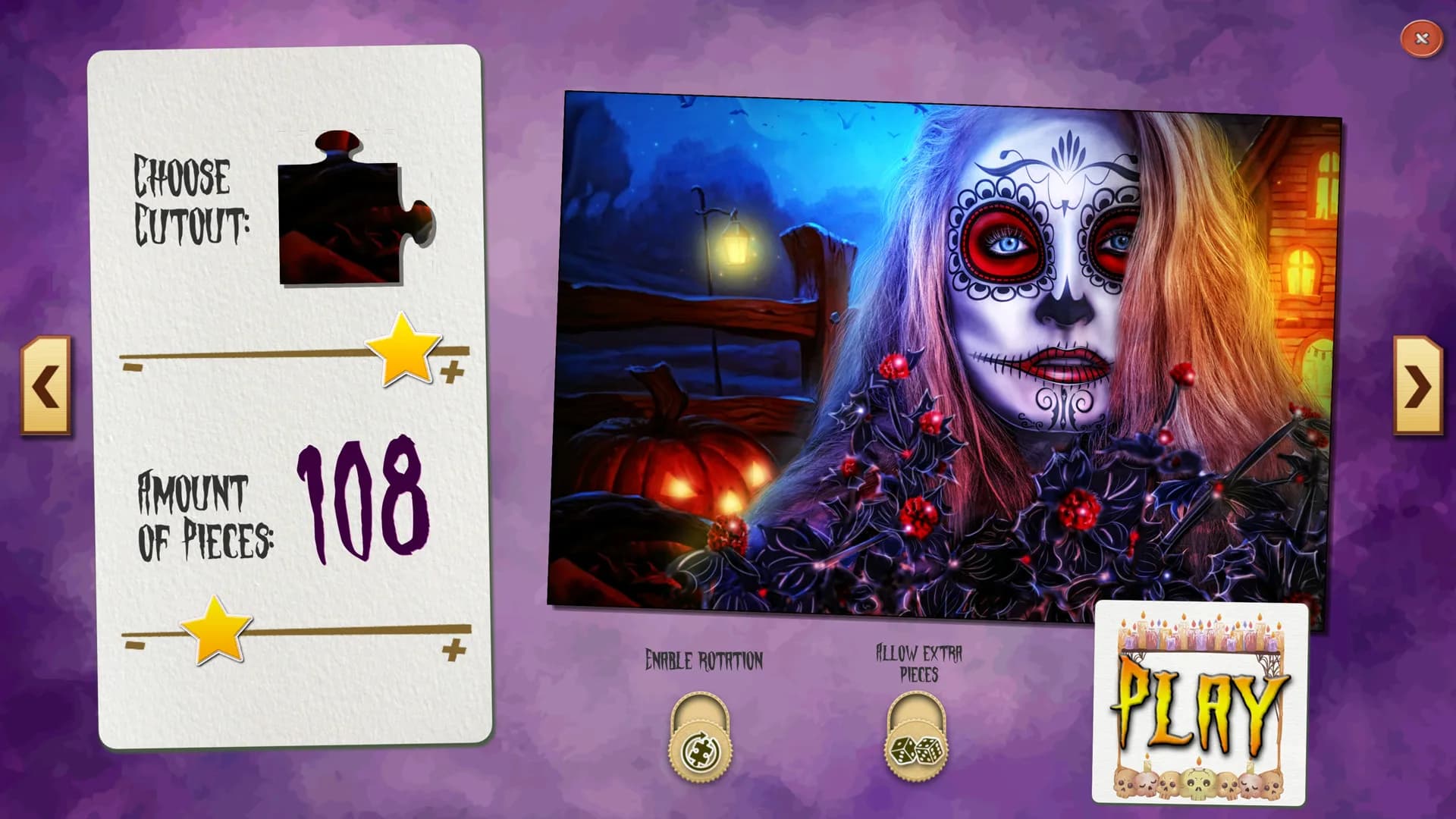 Sweet Holiday Jigsaws: Halloween Night görsel 2