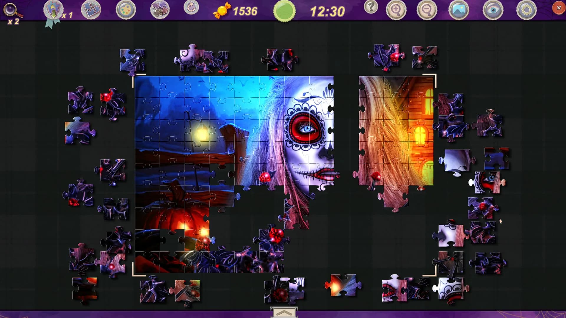 Sweet Holiday Jigsaws: Halloween Night görsel 4