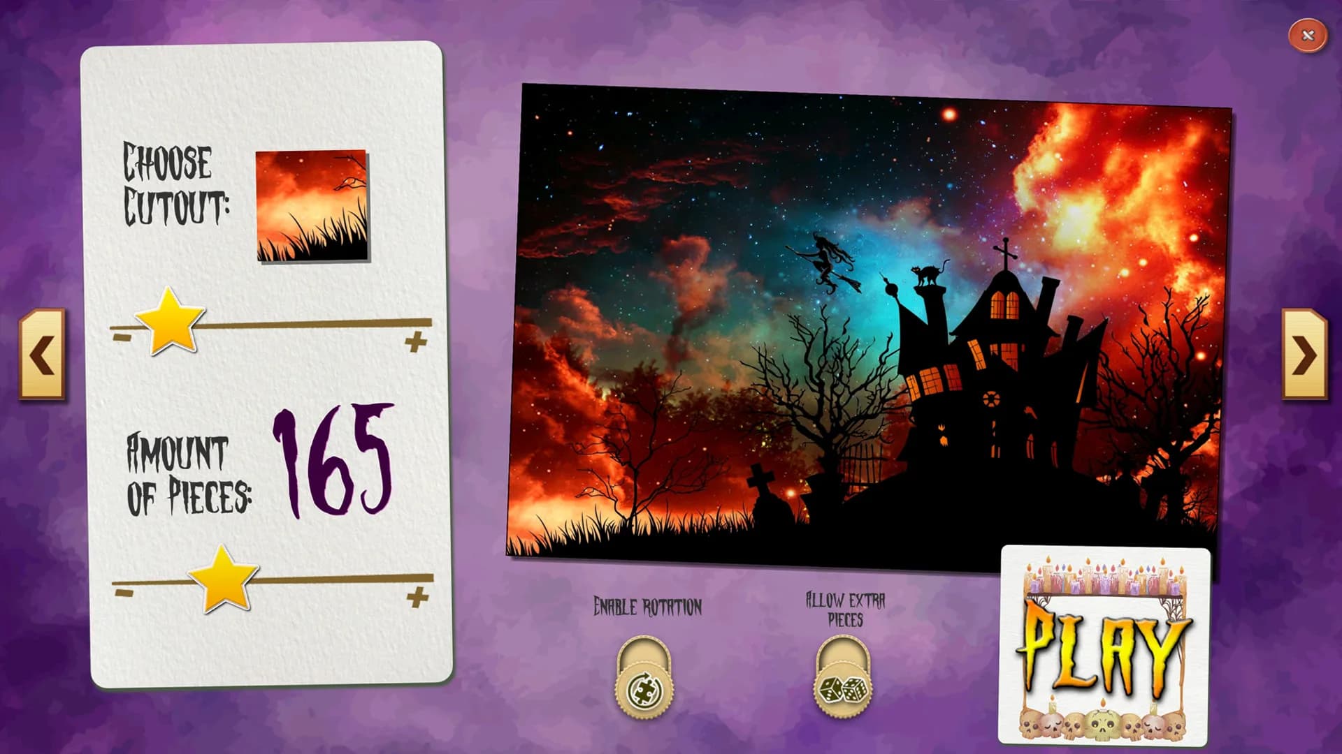 Sweet Holiday Jigsaws: Halloween Night görsel 6