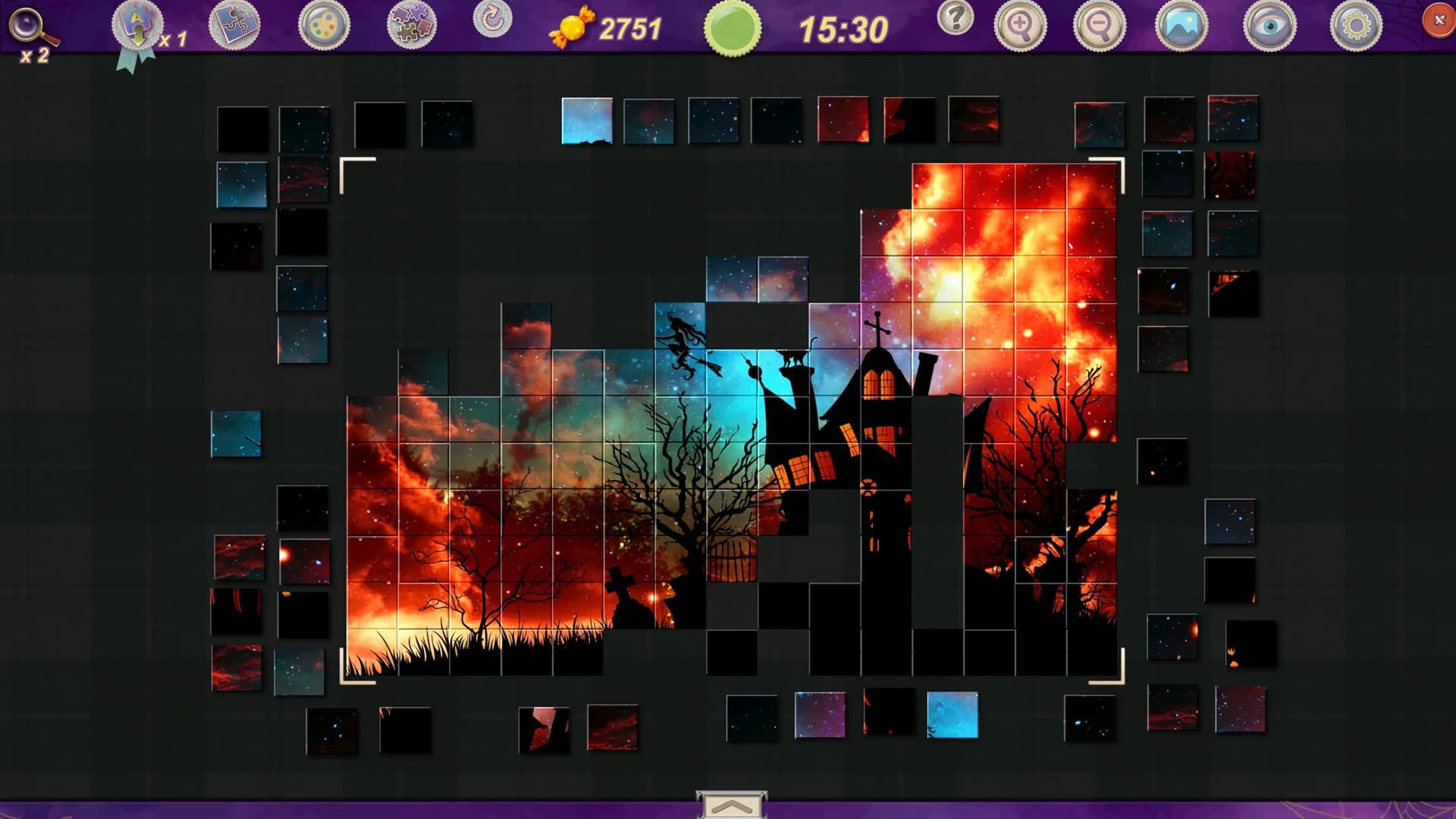 Sweet Holiday Jigsaws: Halloween Night görsel 8