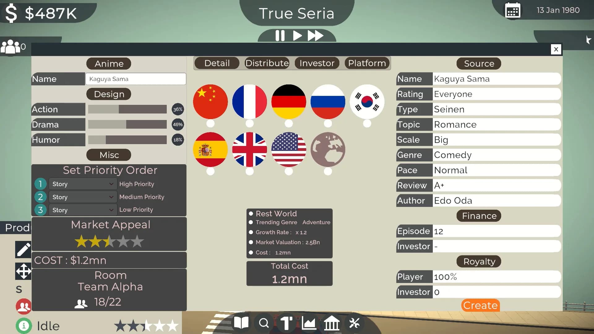 Anime Studio Tycoon görsel 6
