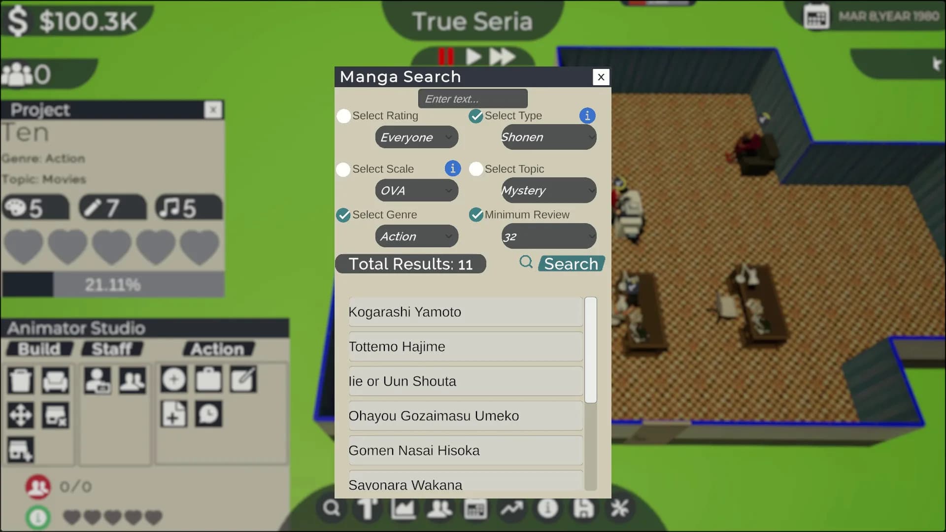 Anime Studio Tycoon görsel 9