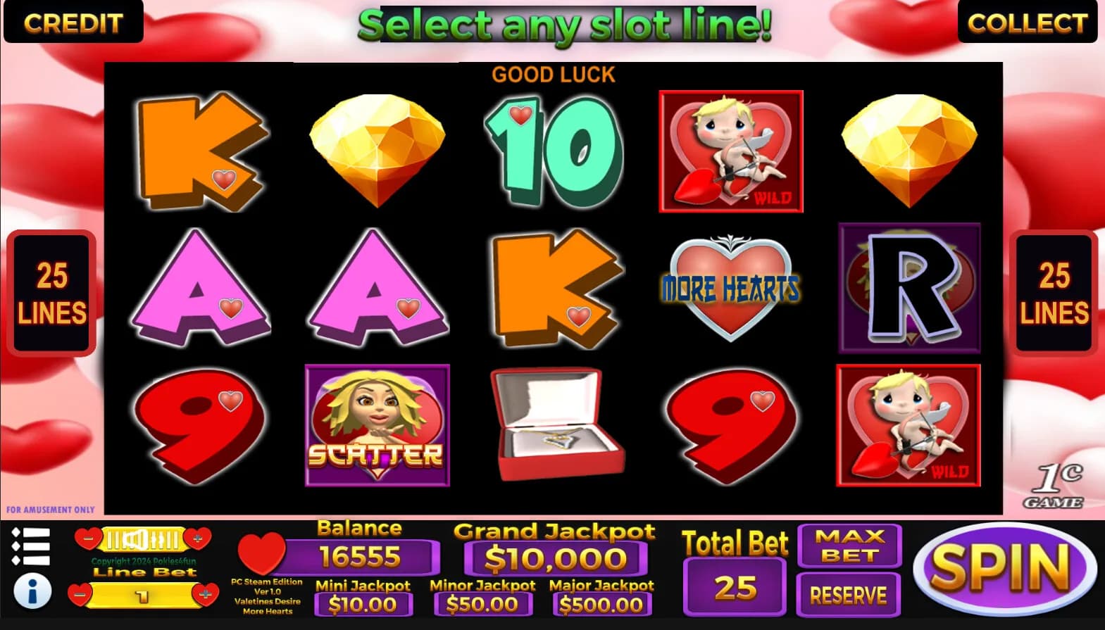 Valentines Desire - Casino Slot Simulations görsel 2