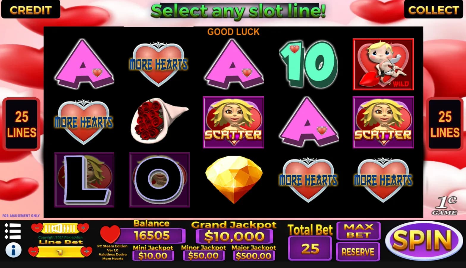 Valentines Desire - Casino Slot Simulations görsel 3