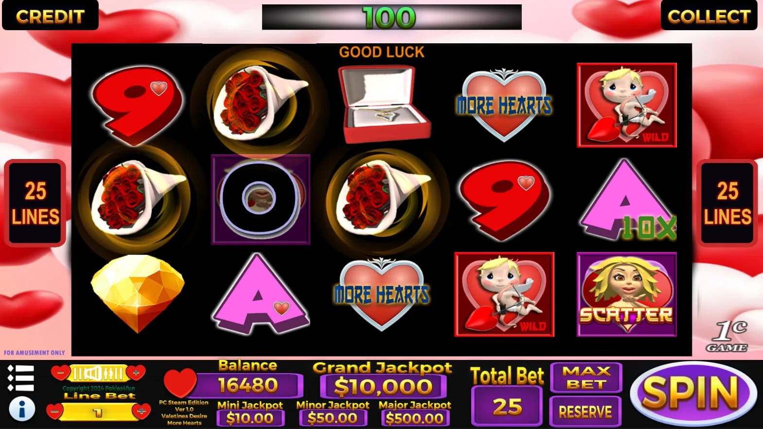 Valentines Desire - Casino Slot Simulations görsel 4