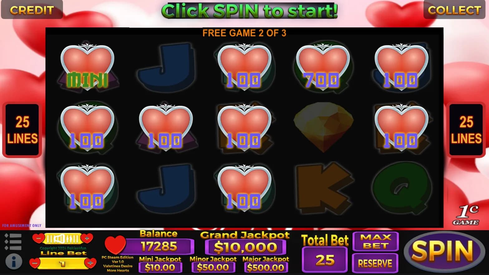 Valentines Desire - Casino Slot Simulations görsel 6