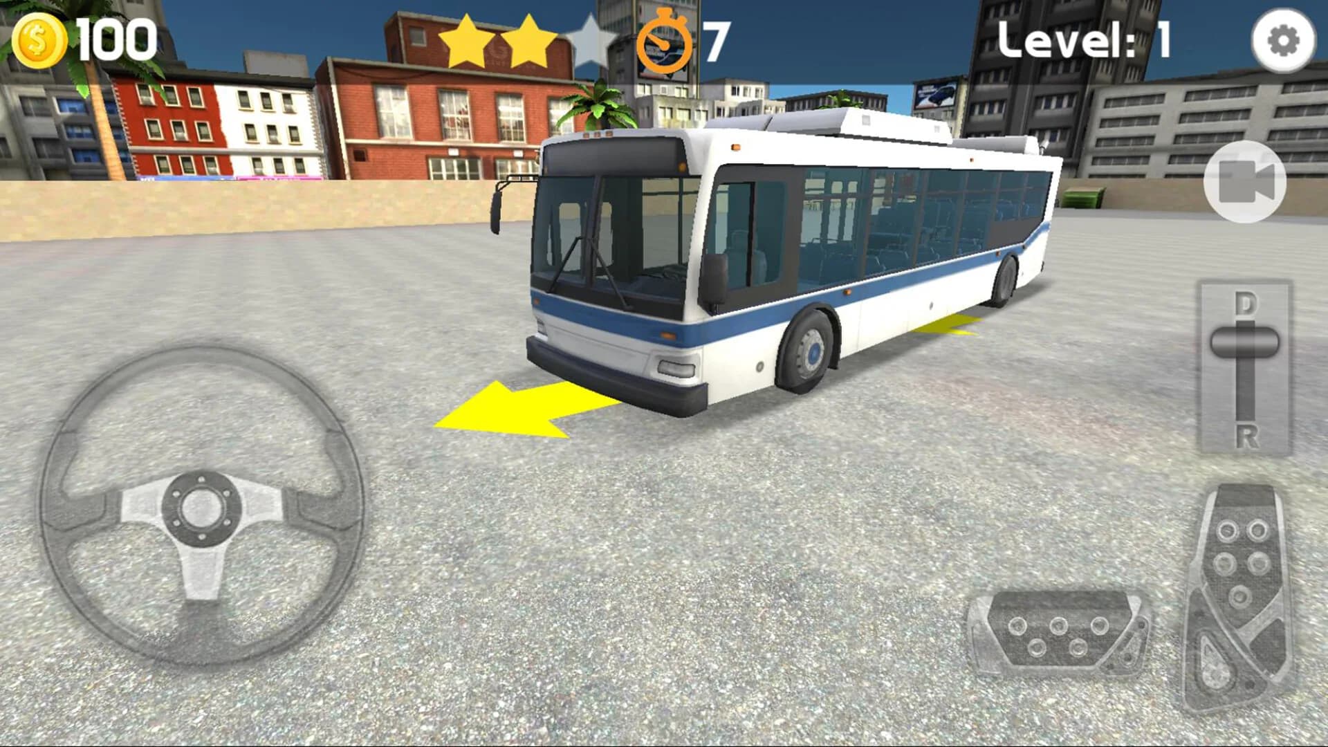 Bus Parking 3D görsel 3