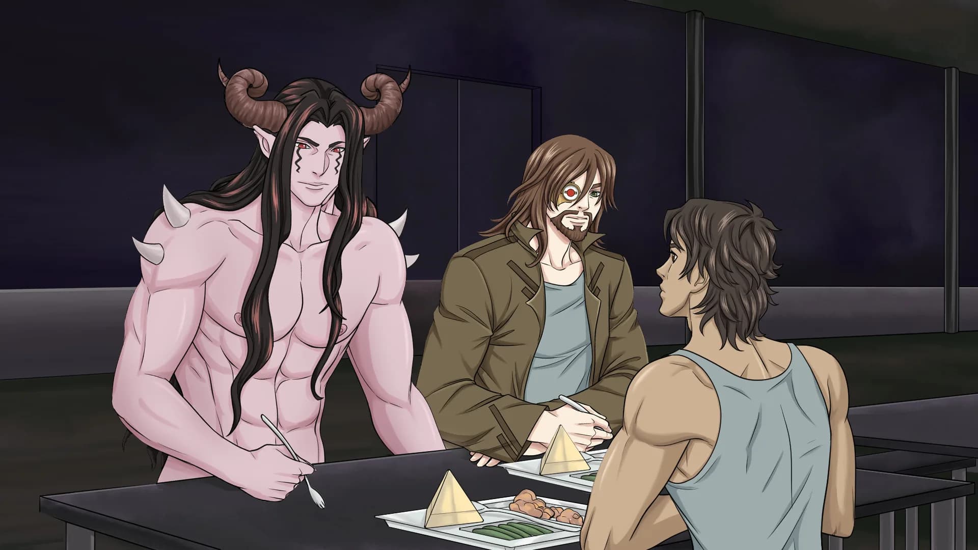 Alpha Hole Prison - A Yaoi, Gay, Bara Visual Novel görsel 16
