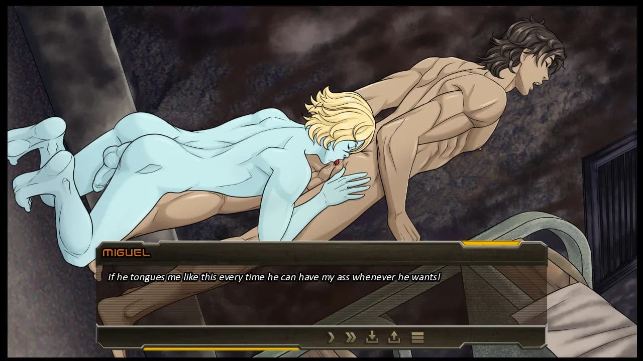 Alpha Hole Prison - A Yaoi, Gay, Bara Visual Novel görsel 5