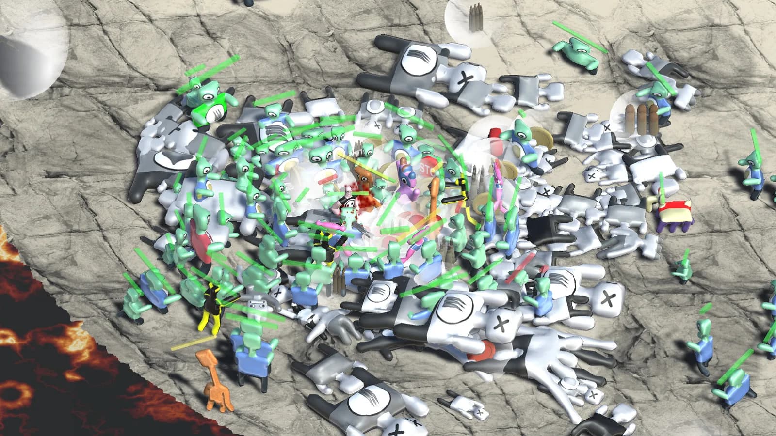 Attack of the alien thingies from lava! görsel 2