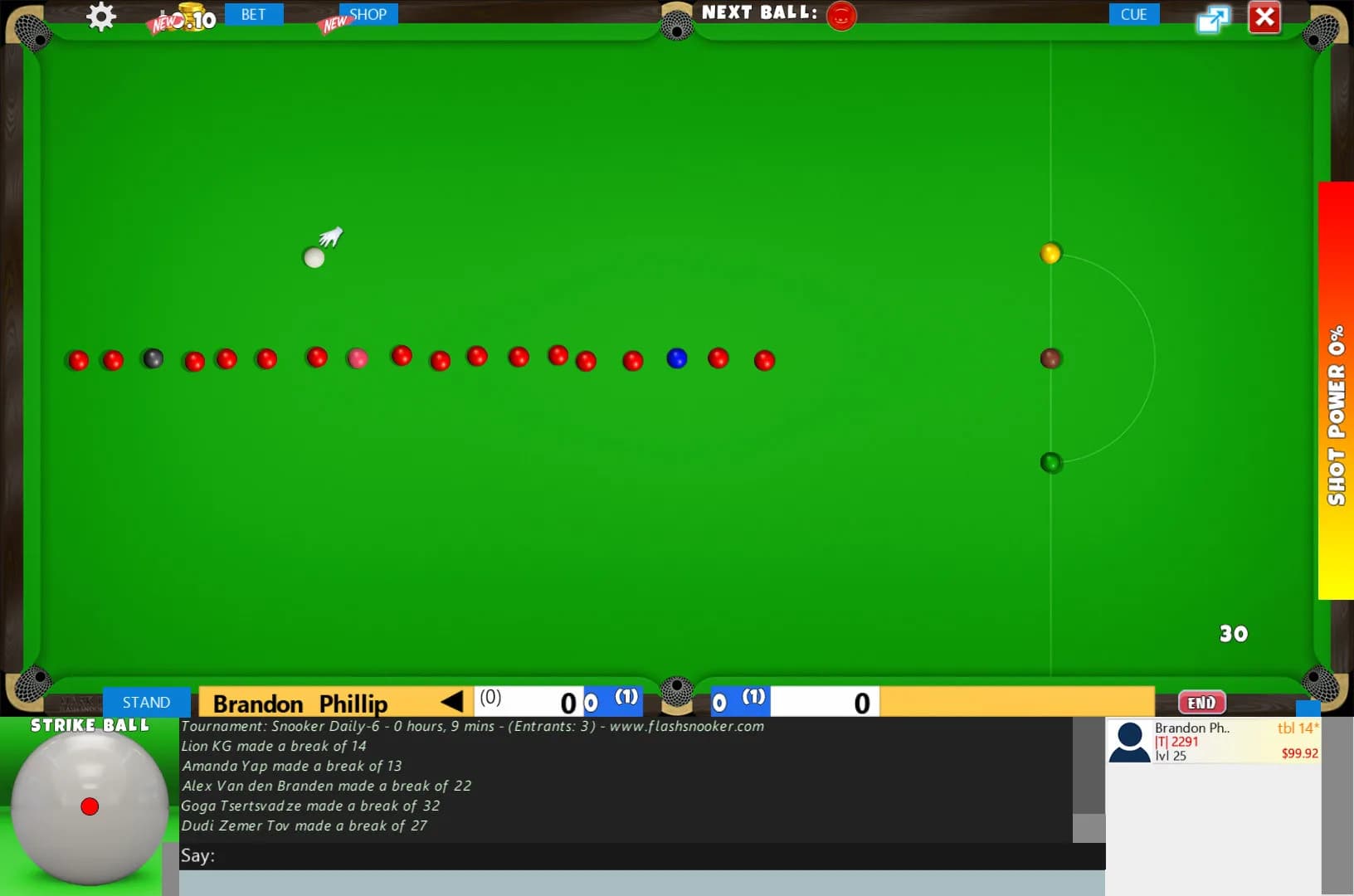 Flash Snooker Game görsel 3
