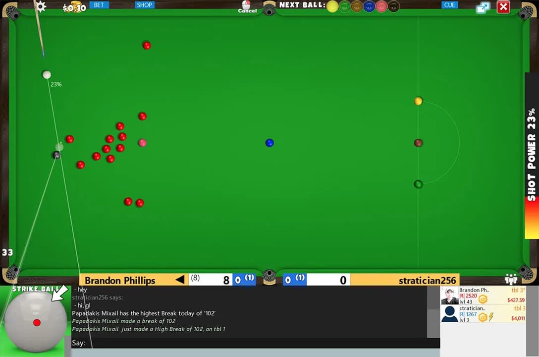Flash Snooker Game görsel 6