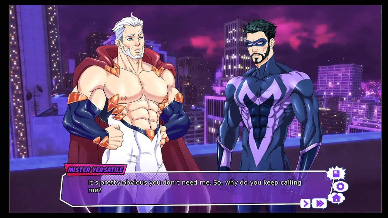 Mister Versatile: A Gay Superhero Visual Novel görsel 16