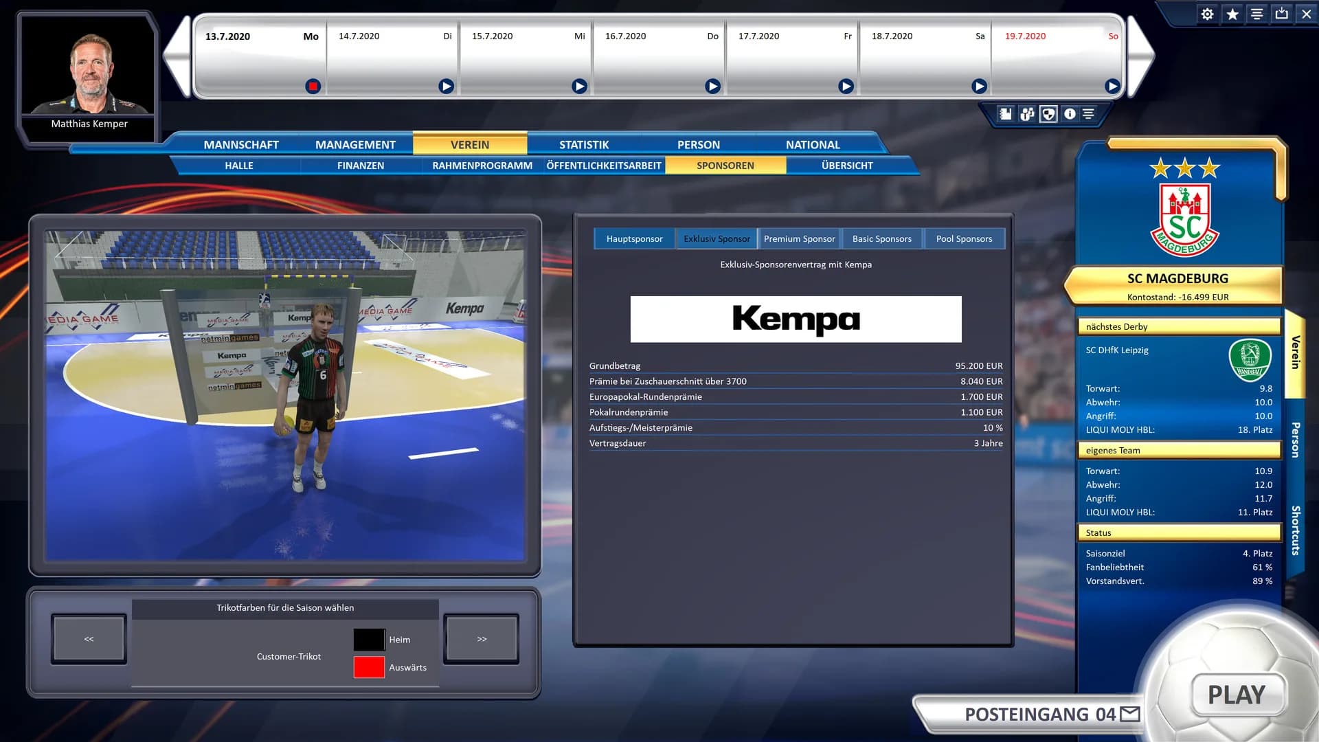 Handball Manager 2021 görsel 17