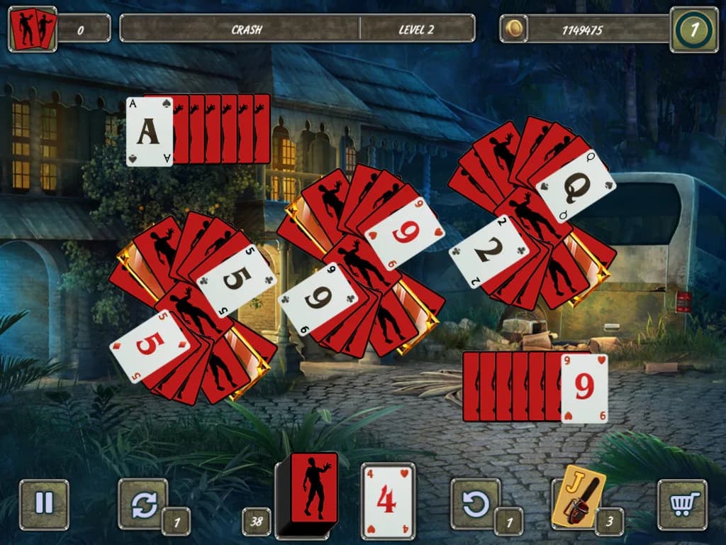 Dangerous Solitaire. Zombie Fever görsel 2