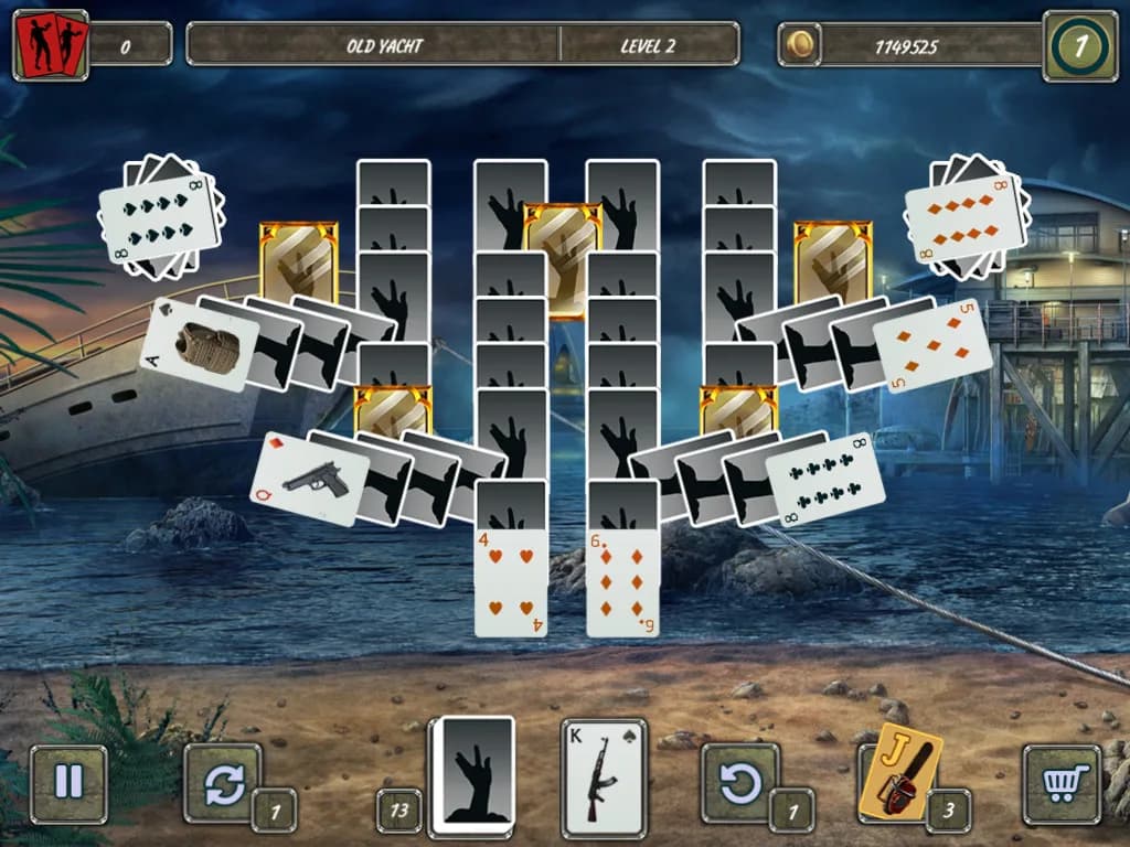 Dangerous Solitaire. Zombie Fever görsel 3