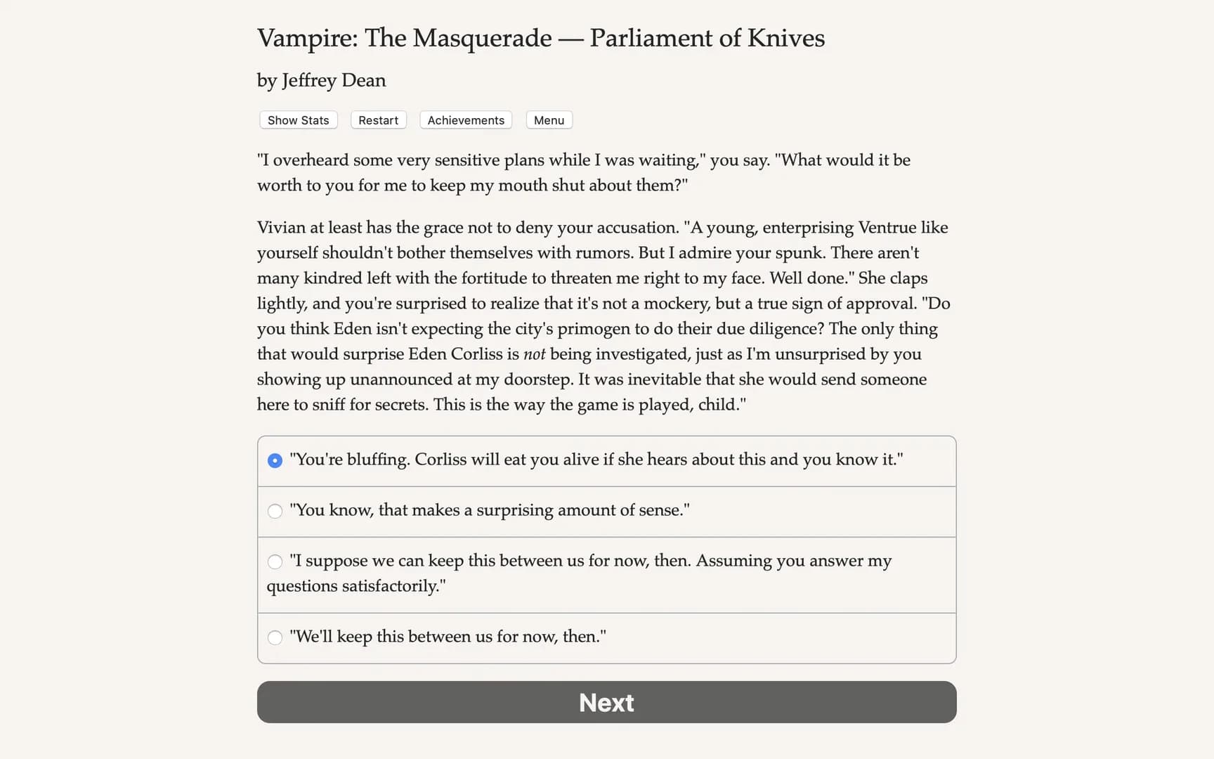 Vampire: The Masquerade — Parliament of Knives görsel 5