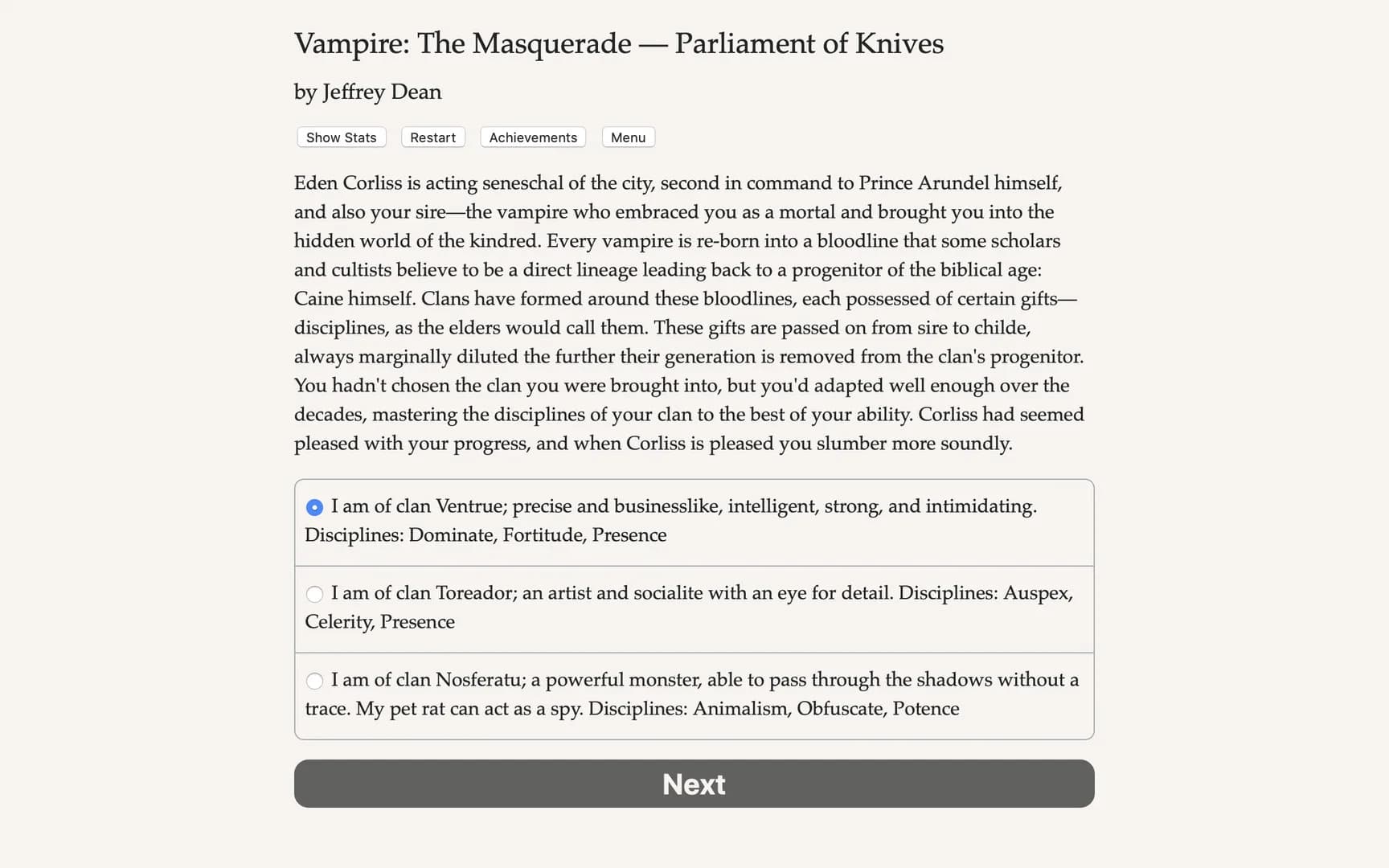 Vampire: The Masquerade — Parliament of Knives görsel 6