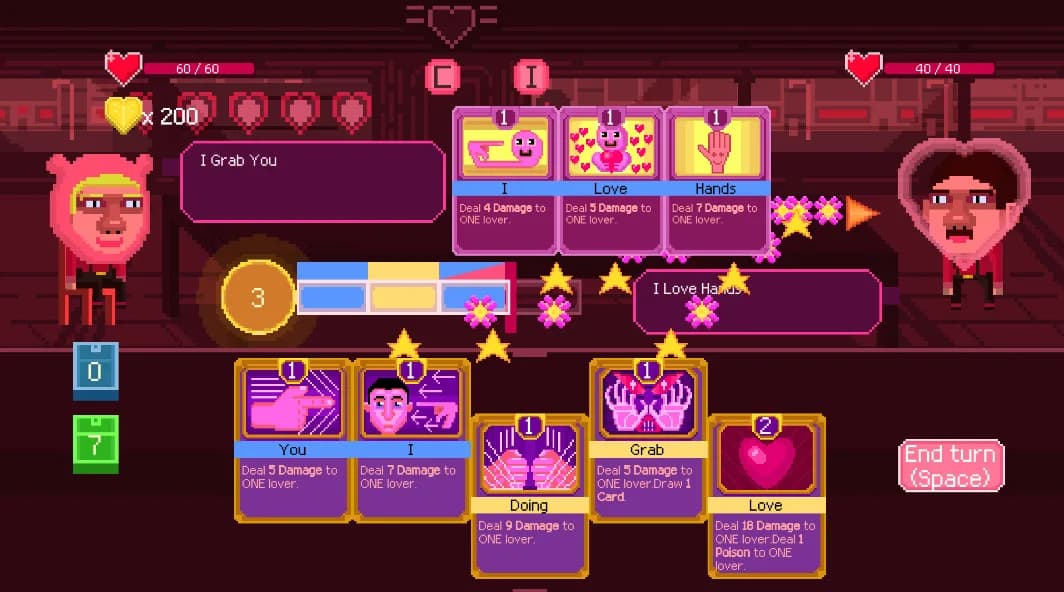 Fight with love - deckbuilder datingsim görsel 3