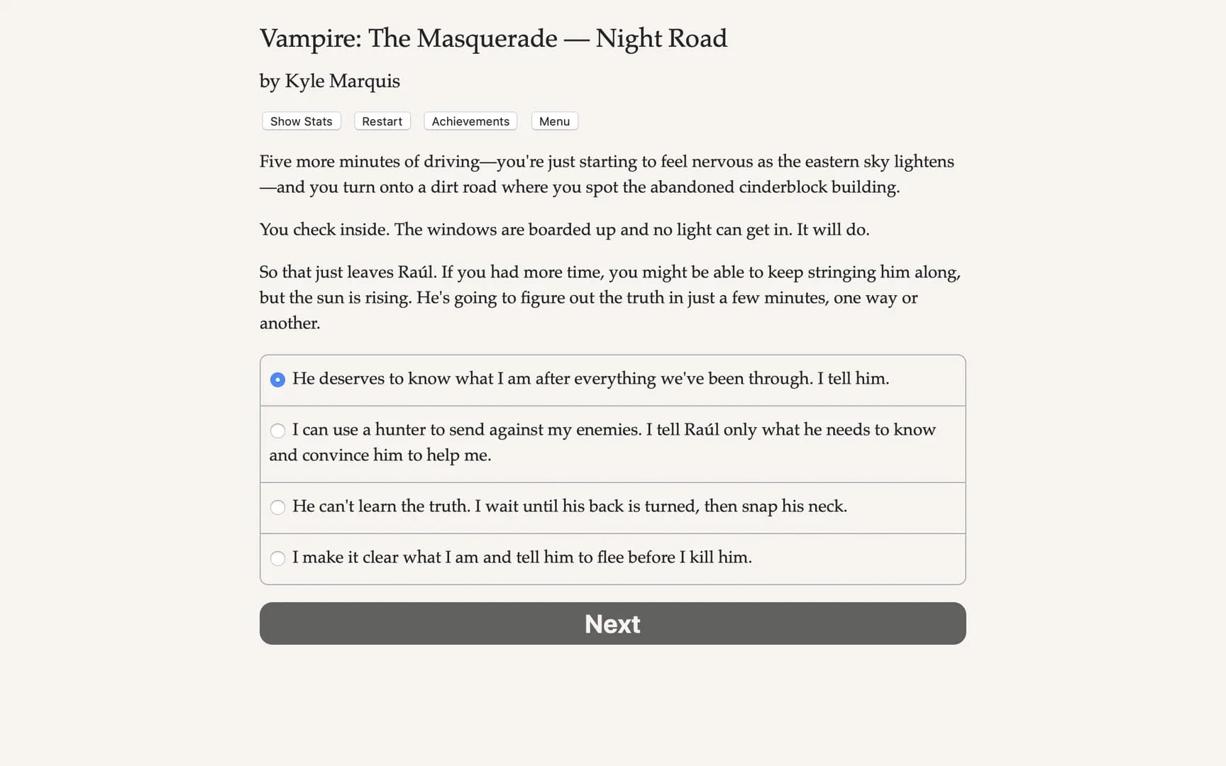 Vampire: The Masquerade — Night Road görsel 3