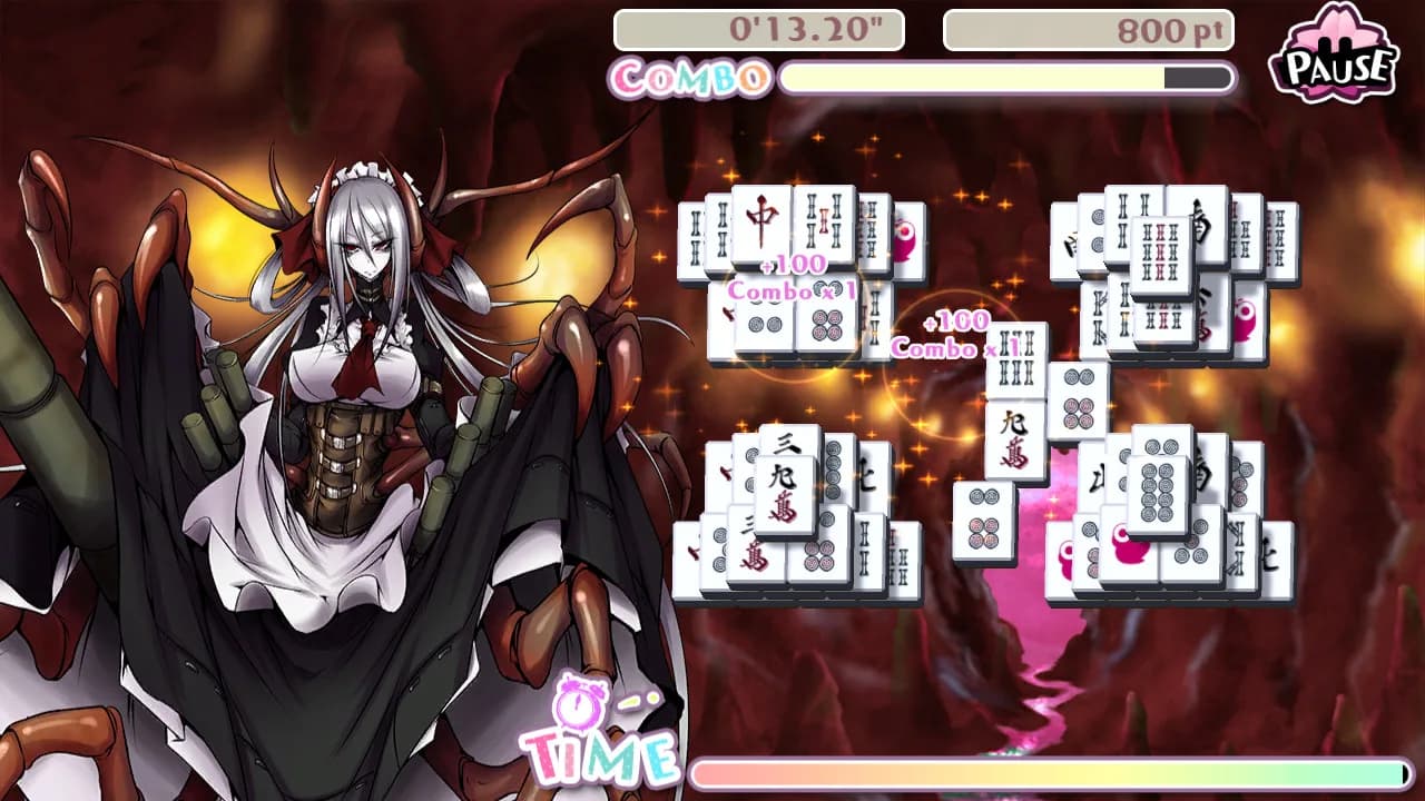 Bishoujo Battle Mahjong Solitaire görsel 4
