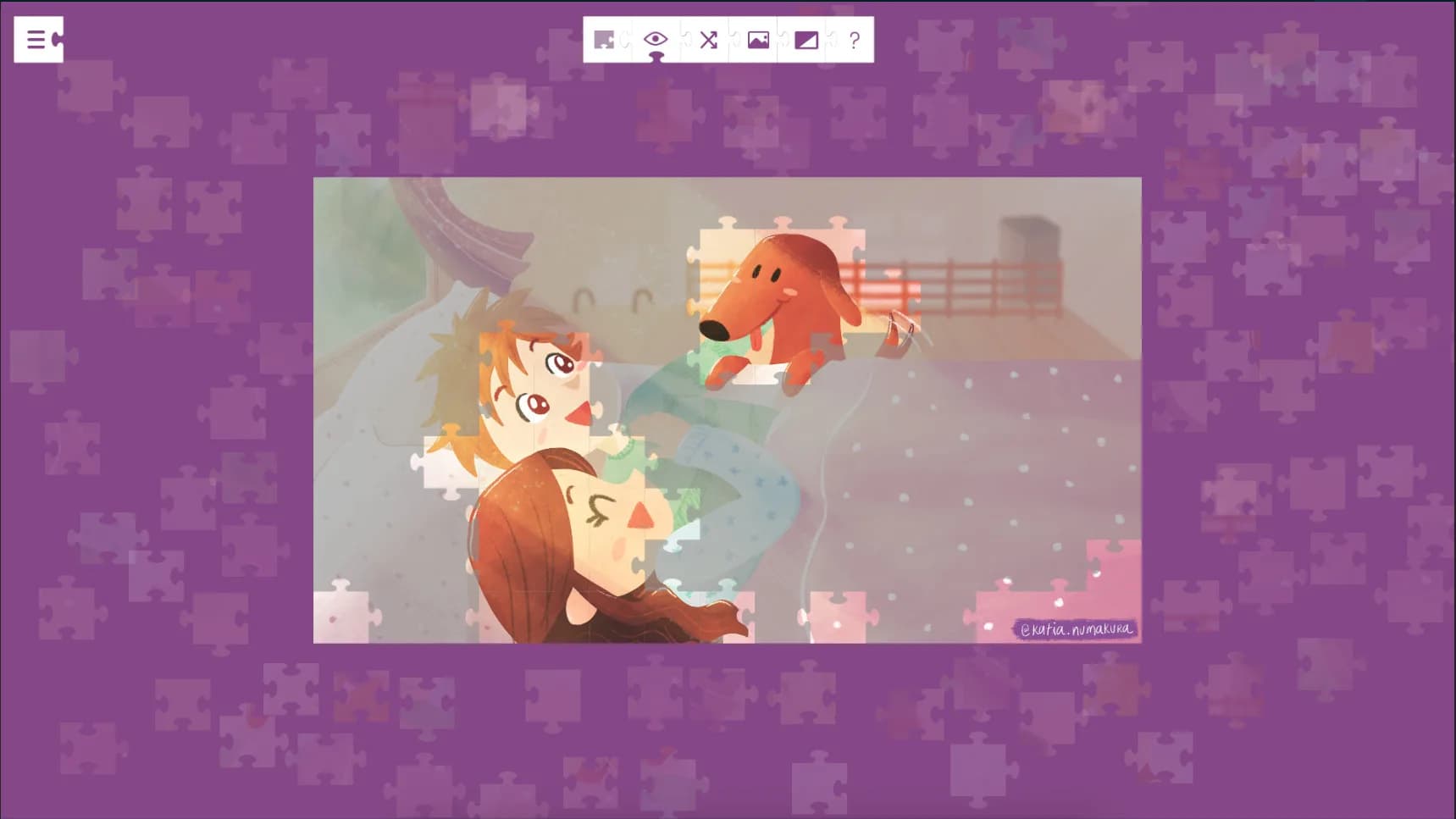 Lucky and a life worth living - a jigsaw puzzle tale görsel 4